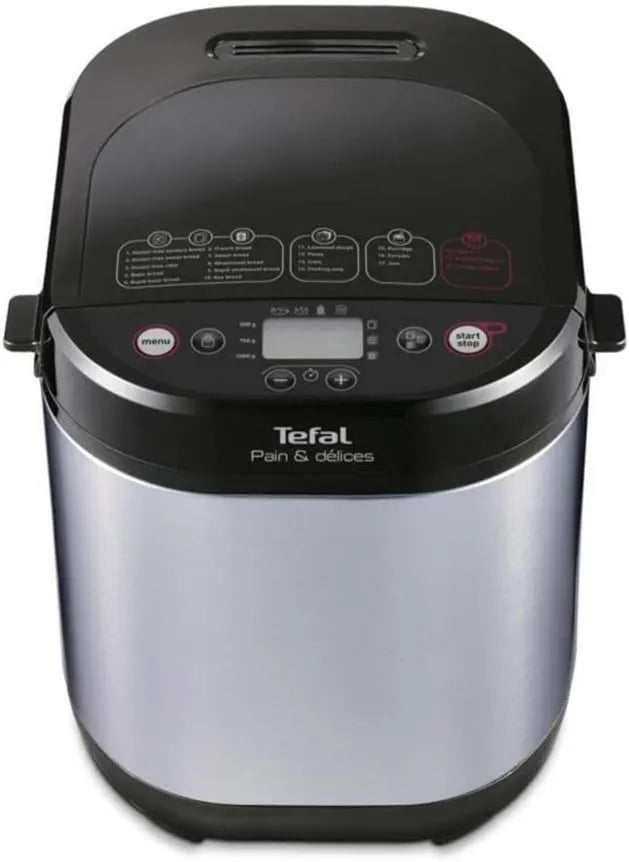 Tefal wypiekacz do chleba, 20 Programów, 500 g, Maszyna do Chleba, Czarny/Srebrny