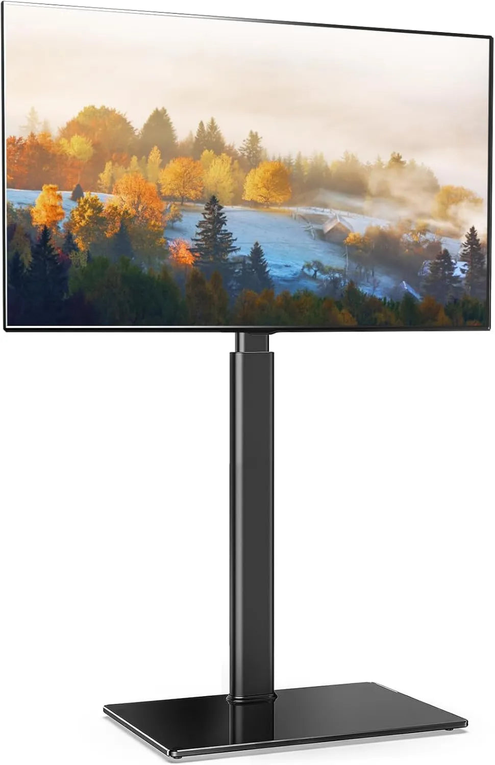 FITUEYES, 60 'Szafka TV, 600 x 400 mm, dekoracja pokoju dziennego, czarny, TV stopa Max. opłata 30 kg, TV stoi na piechotę, do salonu, sypialnia i