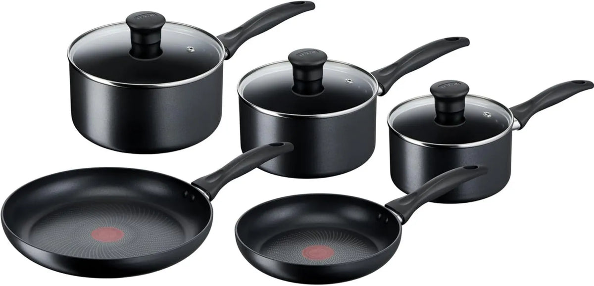 Tefal, G155S544 Gotowanie naczynia, powłoka nienakładająca się, Bateria indukcyjna Kuchnia 5 sztuk