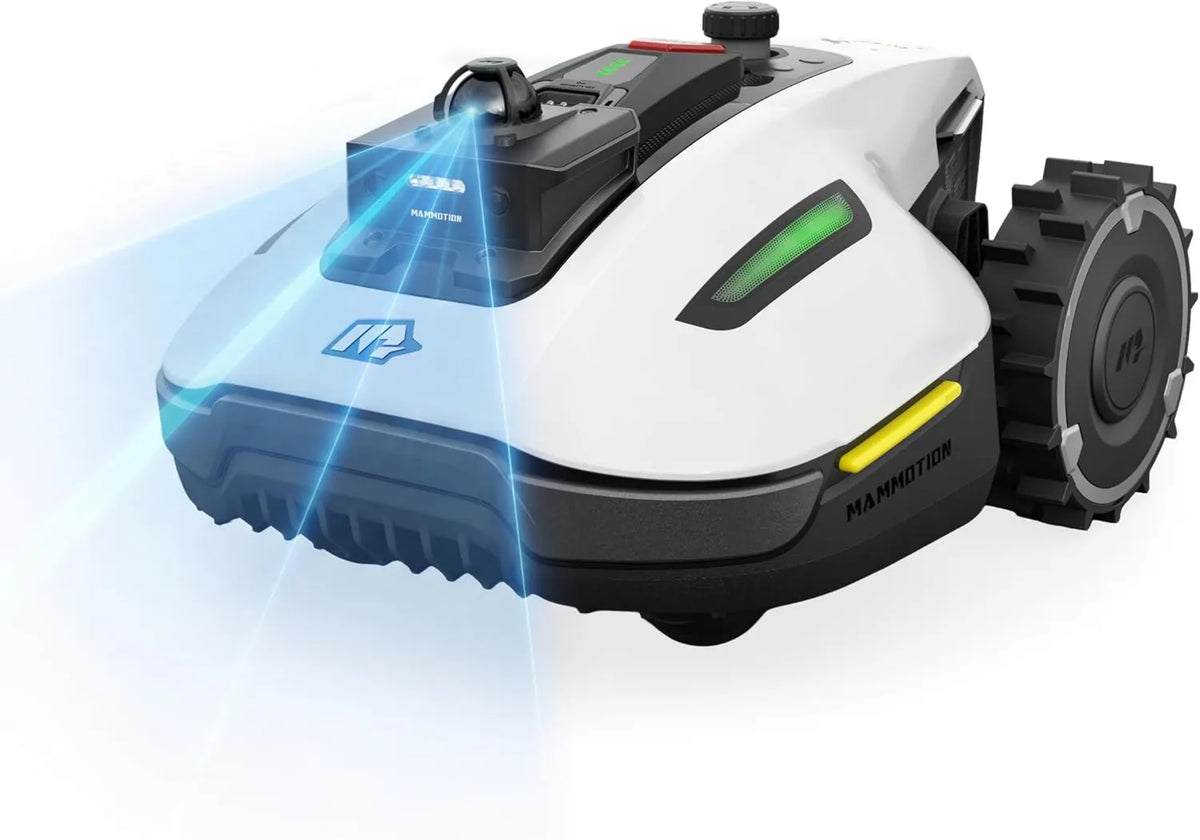 Kosiarka, 55 cm, MAMMOTION YUKA mini 2 800 LiDAR Robot koszący bez przewodu obwodowego, LiDAR 360°+ AI Vision, rozpoznawanie ponad 300 przeszkód