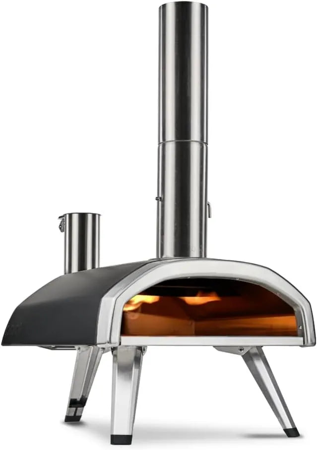 Piec do pizzy, Ooni Fyra 12 Piec do Pizzy na Pellet Drzewny, Przenośny Piec do Pizzy Domowy, Piec do Pizzy Ogrodowy Opalany Pelletem