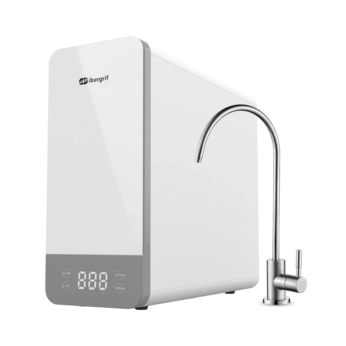 Ibergrif, Zlewozmywak, M91008- 600, biały, Głęboka filtracja w 5 etapach, Zmniejsza TDS, PFAS M91008-600