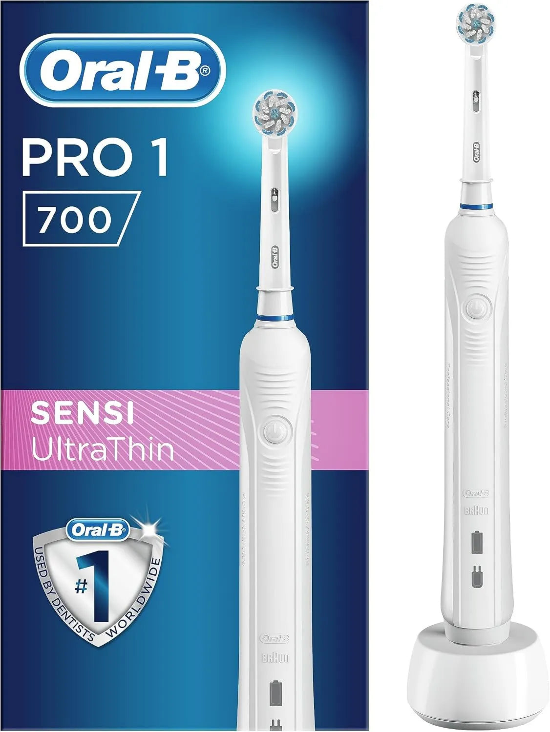Oral-B, Braun PRO 1 Szczoteczka do zębów, wielokrotnego napełniania