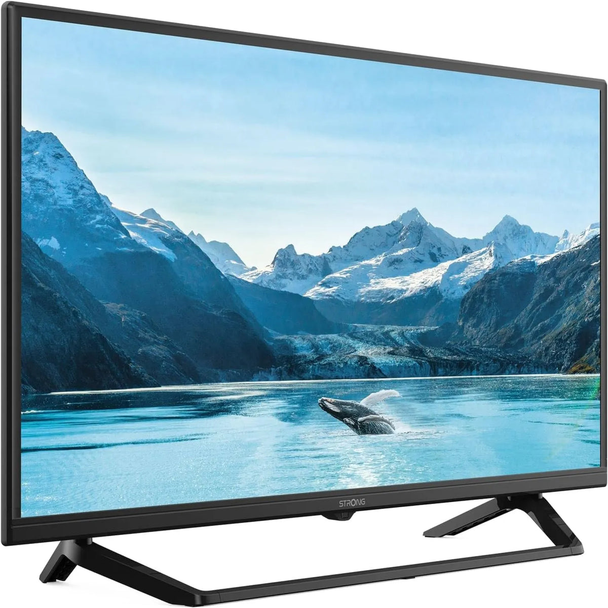 STRONG telewizor, model SRT32HF2003C- czarny, - 32 ', 80 cm HD TV, Triple Tuner Zintegrowany - 2 porty HDMI, 1 ARC, + 1 port USB + gniazdo Mini- AV + Antenna SRT32HF2003C-Noire