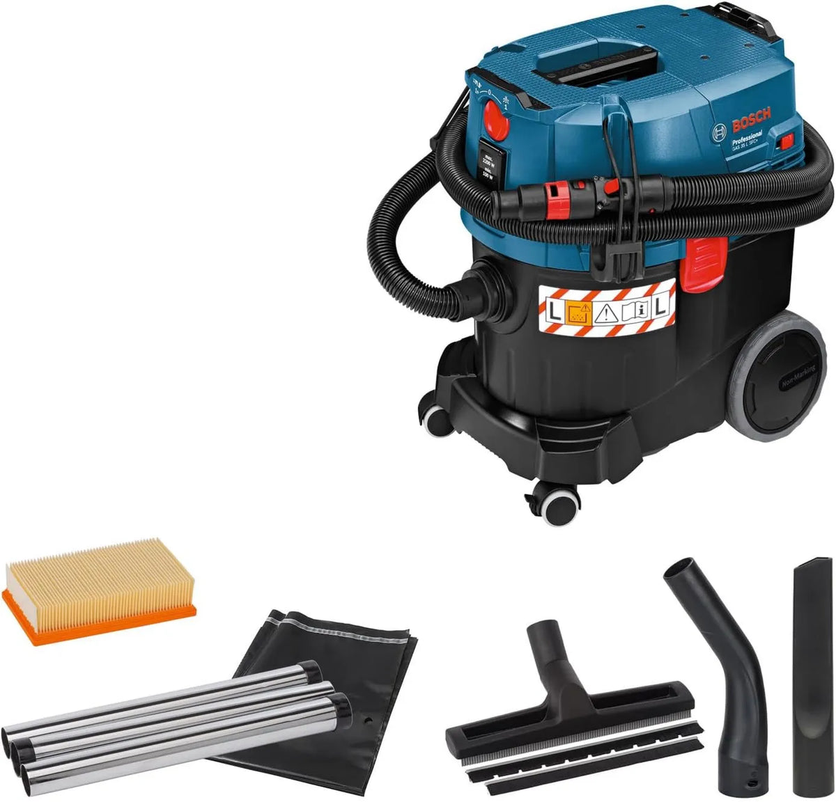Bosch Professional, Bosch profesjonalny Bosch GAS 35 Odkurzacz, 35 l, 200 W, 3 m elastyczny