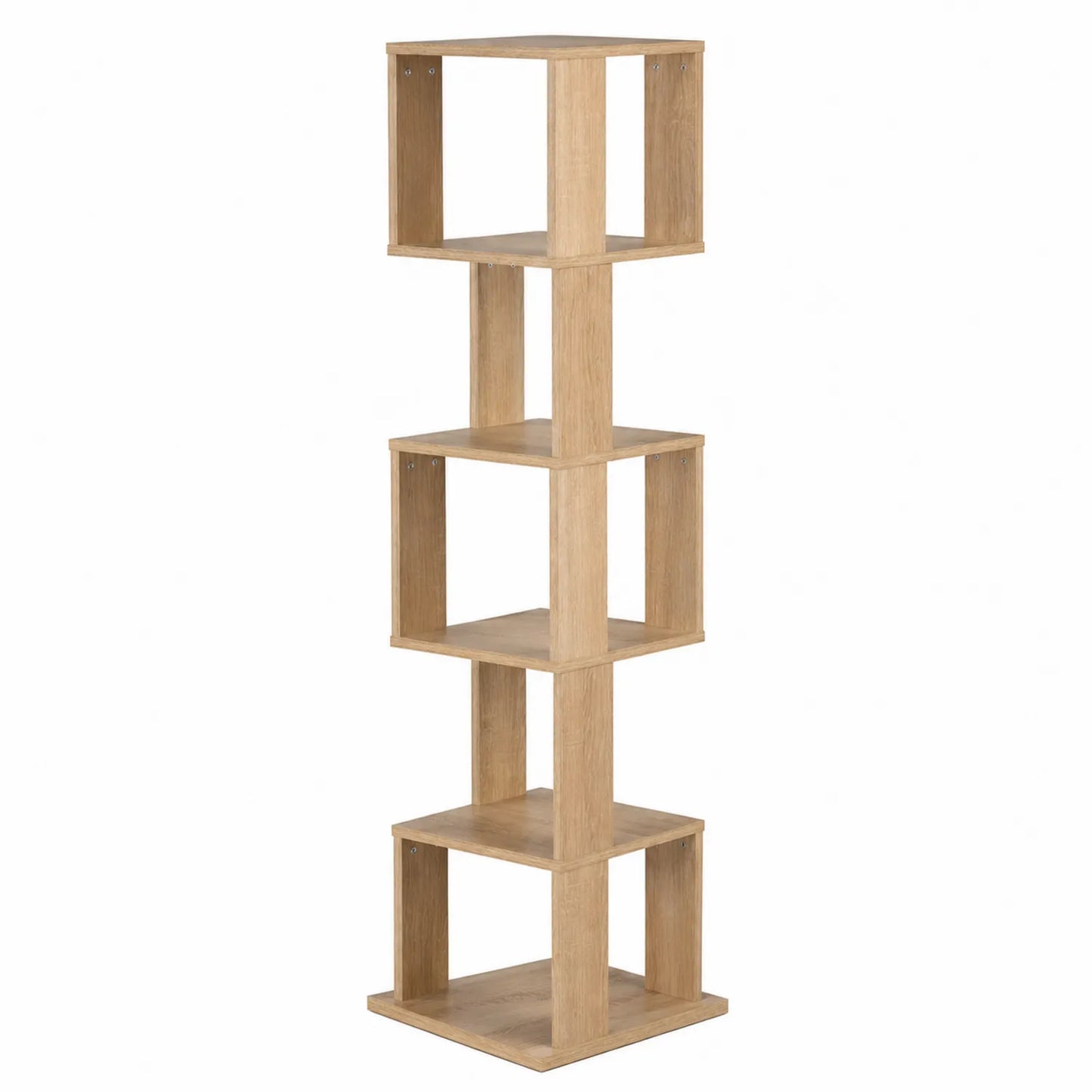 Regał stojący z płyty MDF dąb 5 półek 40x30x160 cm