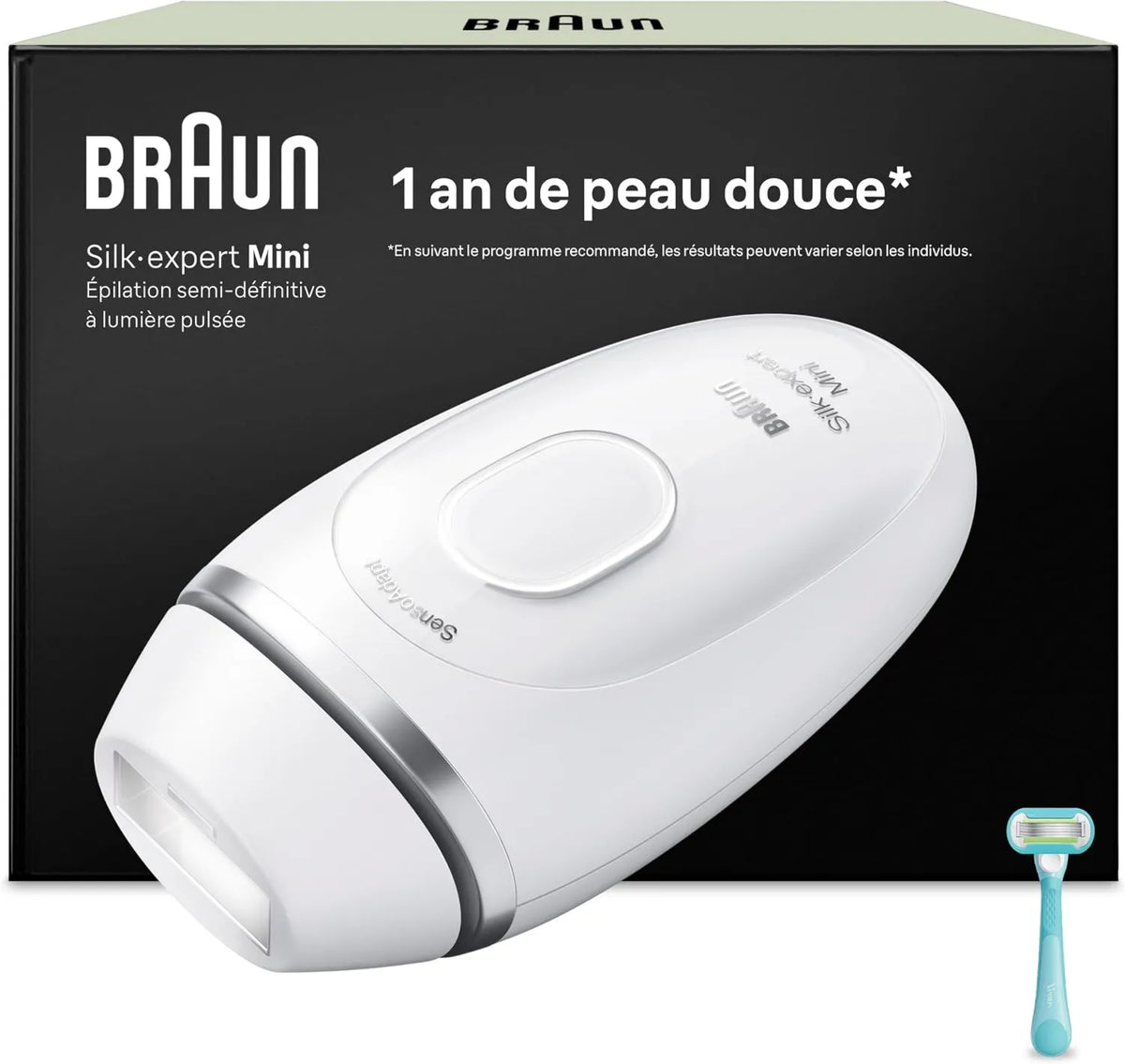 Braun depilator IPL, PL1104 Epilator Lumiere Pulsee Silk Expert Mini, biały