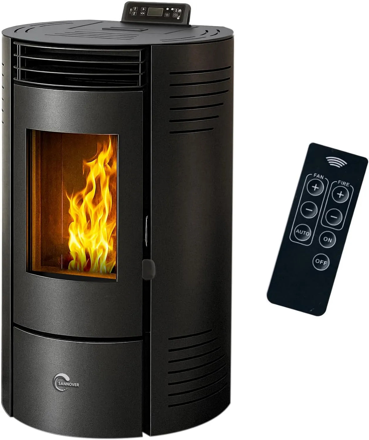 Sannover Thermique, Naczynie kuchenne, 11.6 kW, IP65, czarne, naczynia kuchenne, Azora wodoodporny Piec granulowany 11, 6 kW Sannoker czarny