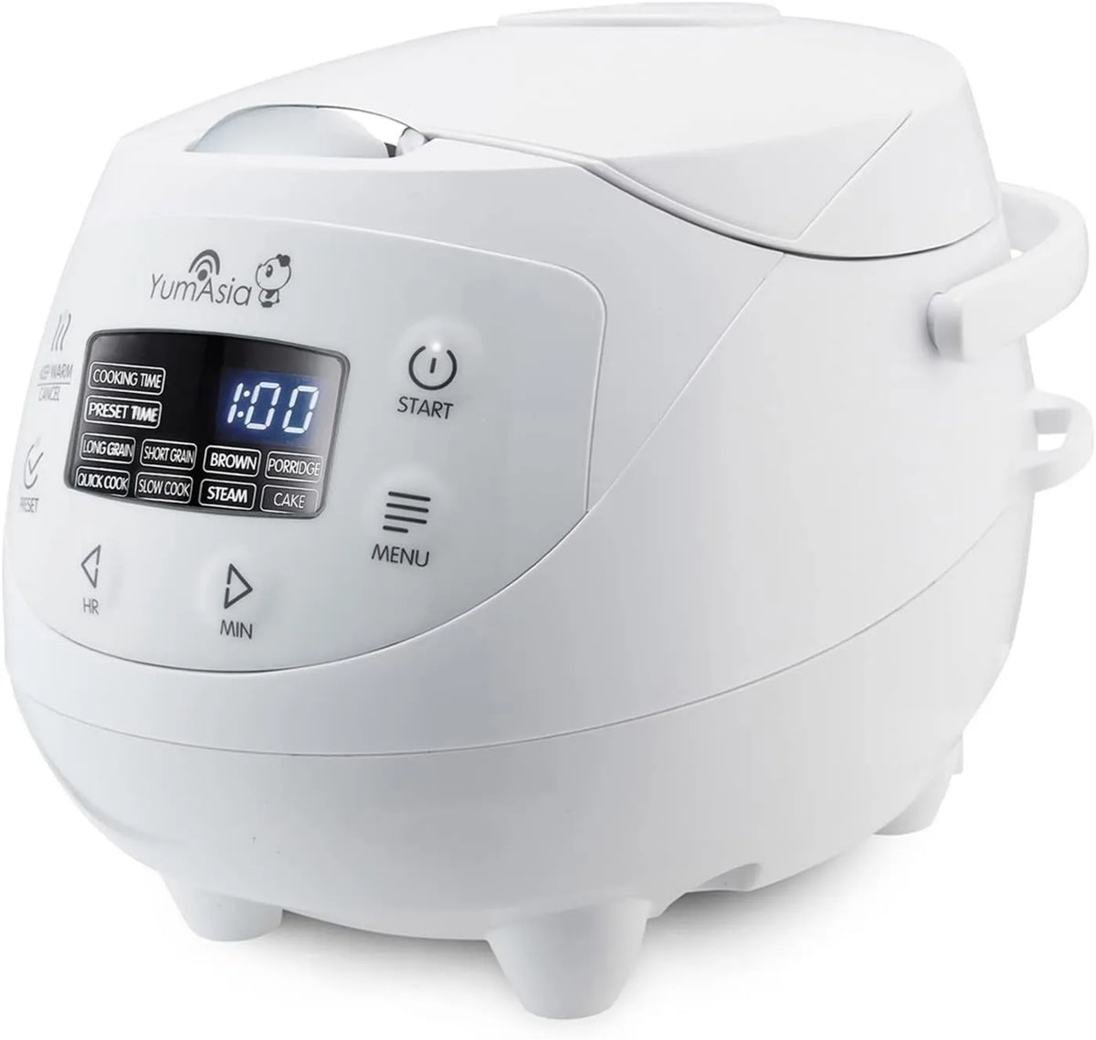 Yum Asia ryżowar, Ninja 220- 240 V kuchenka, elektryczna kuchenka wielofunkcyjna, elektryczna kuchenka ryżowa, 0, 63 l, 4 programów, 240 V, 5 kubków 220-240 V