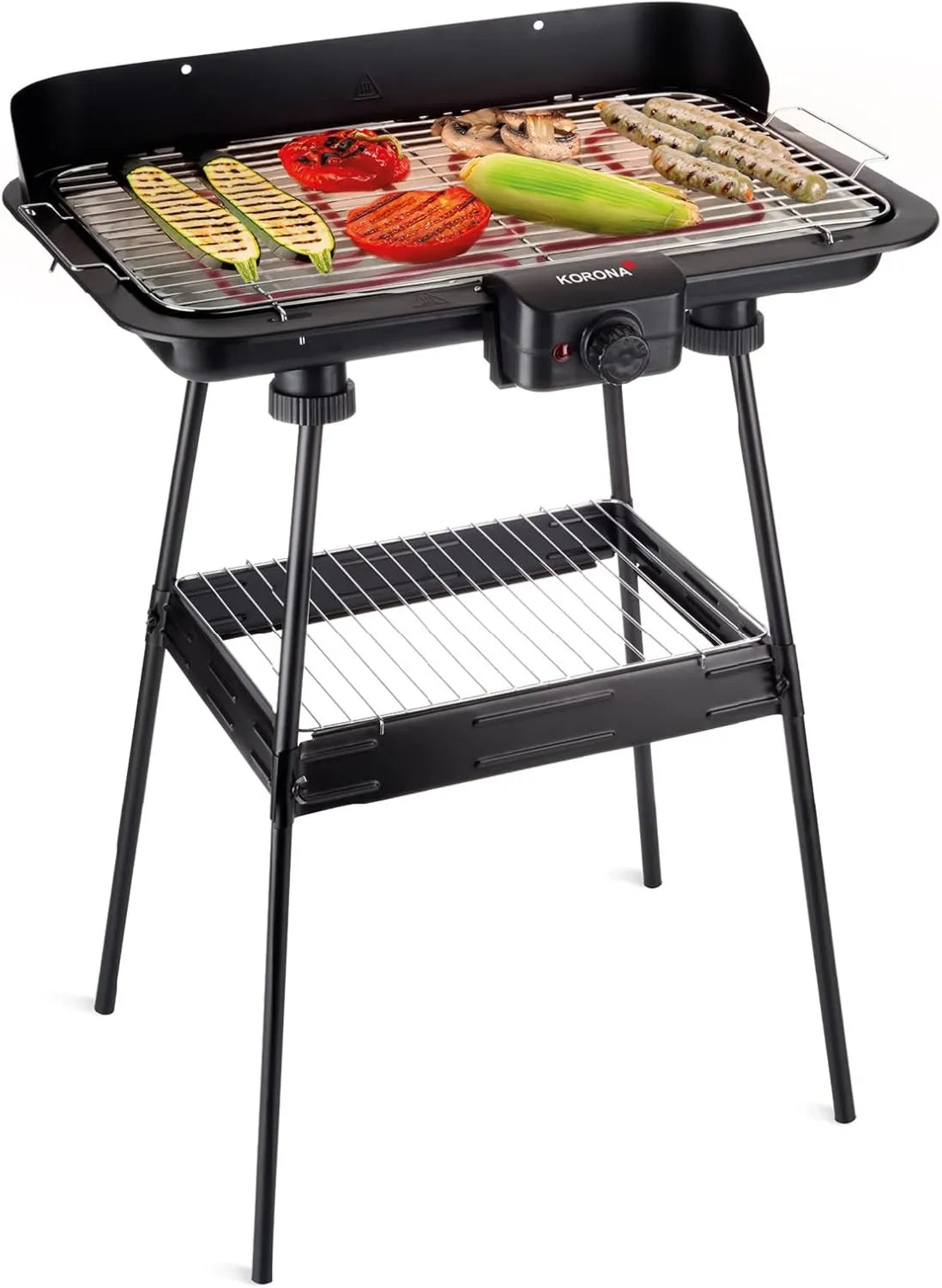 Korona, Przełącznik, Grill, 51 x 30 cm, 2200 W, 2 strefy temperaturowe