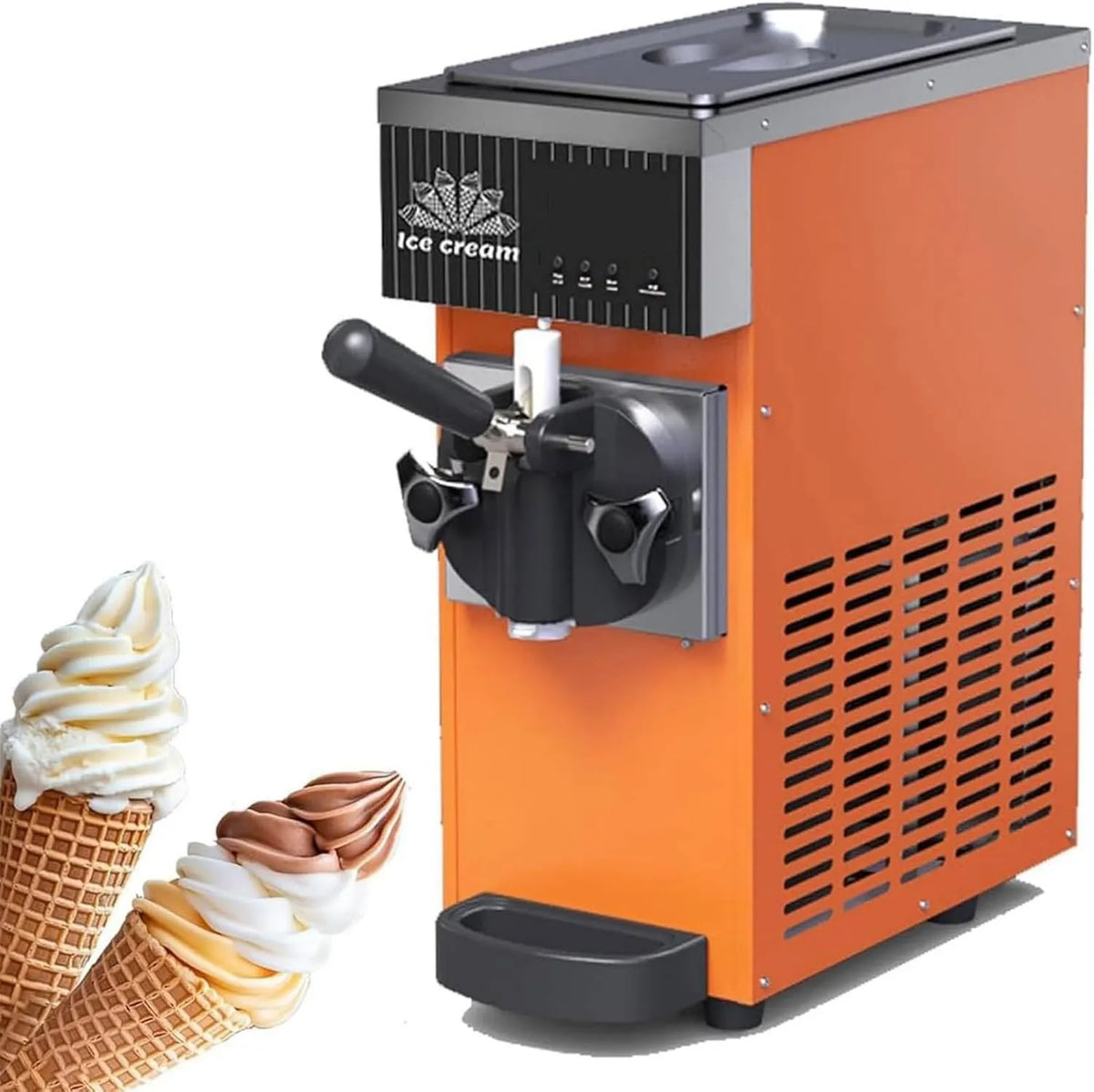 KAIKAFEI, kostkarka do lodu, Maszyna do śmietany, Elektryczna ekspres do kawy, LCD Screen, Profesjonalny, Restauracja, Szybka zamrażarka, Do domu