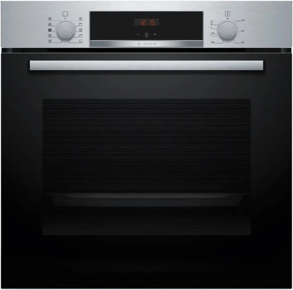 Bosch piekarnik do zabudowy, HQA514ES3 Piekarnik elektryczny, 60 cm, efekt 3D, para, stal, 4 Seria 3D Hotair