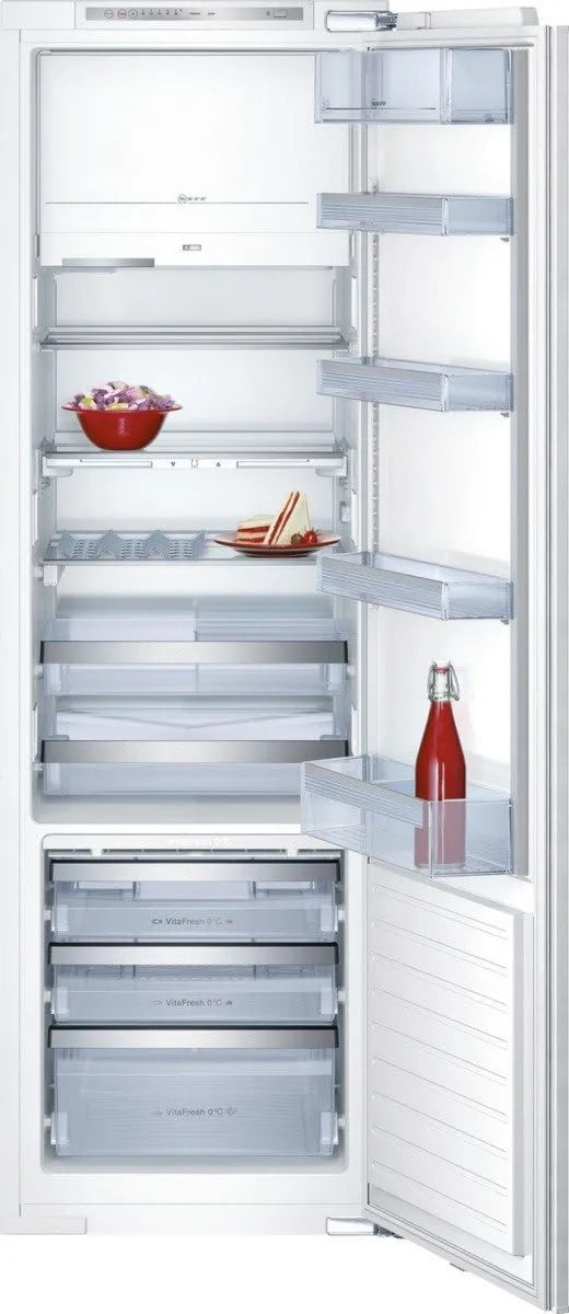 Neff lodówka, K325 Zamrażarka, 257 l, wbudowany, 177, 5 cm, część zamrażarki: 27 l, zawias płaski