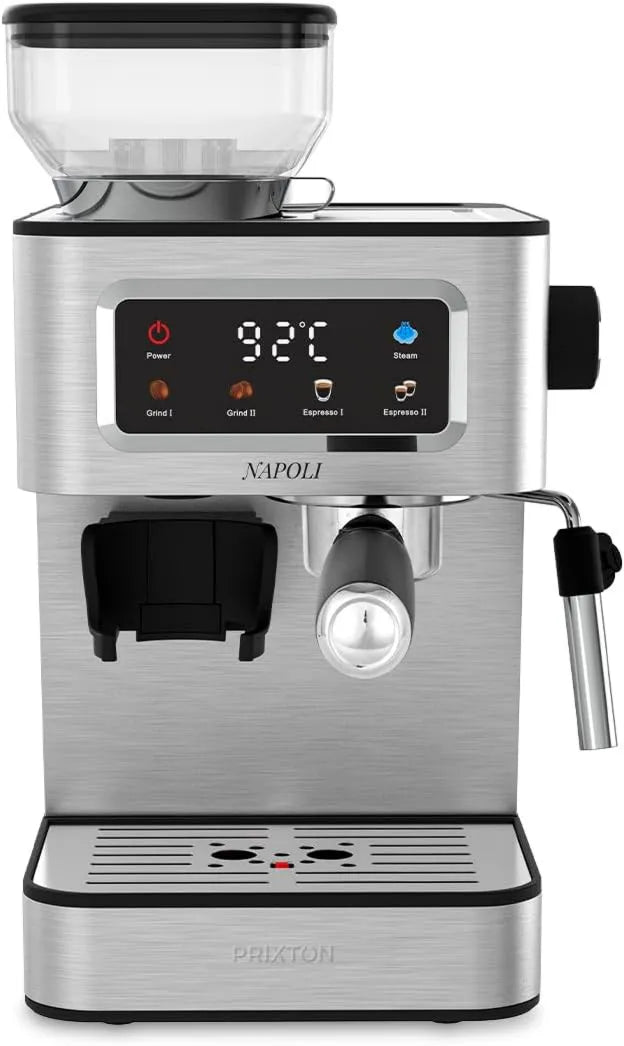 Prixton automatyczny ekspres do kawy, Kawiarnia, Mill, Filtr, Elektryczna ekspres do kawy, 1350 W, para, 22 poziomów