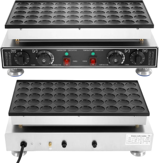 KigerNee gofrownica / opiekacz, Maszyna do ciasta, Ekspres do babeczek, Gofry elektryczne, Ekspres do kawy elektrycznej, 1800 W, 50 do 300°C, 220 V, profesjonalny, do kawy