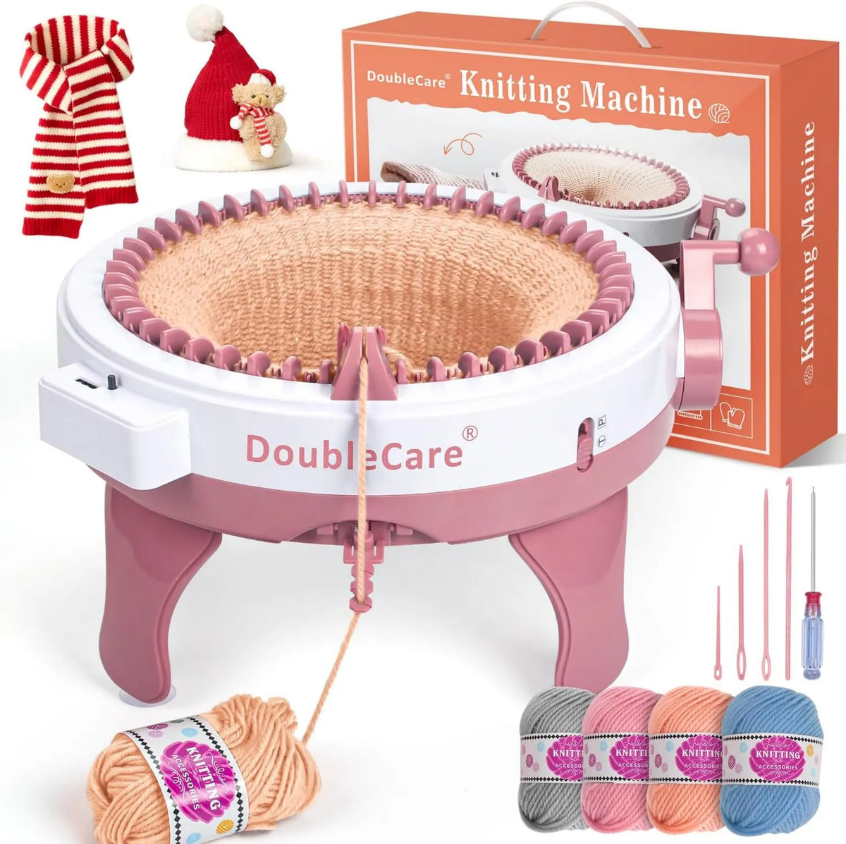 DoubleCare, deska do skarpet / czapeau, maszyna do dziurkowania 48 igieł