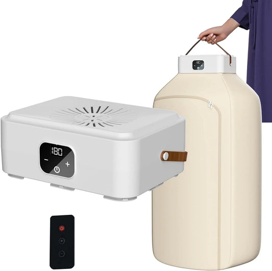 Hooha suszarka z pompą ciepła, Suszarka, 85 kg - Mała suszarka do pomp ciepła 650 W - Stała miękka szczecina - Przenośna suszarka do prania, 85 kg, licznik
