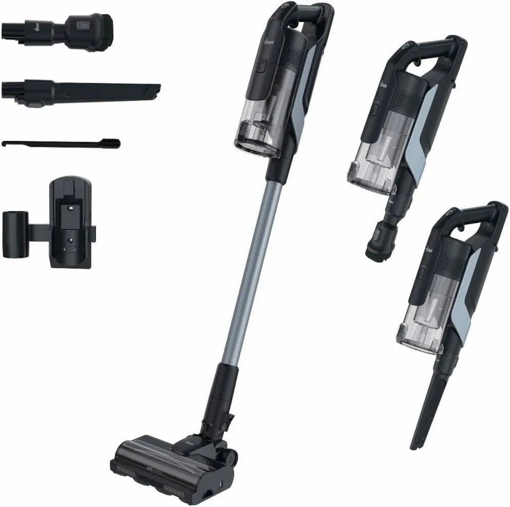 Hoover HF610H odkurzacz, 100 min, 660 W, 2020 w, zasilanie akumulatorowe, HF6 odkurzacz akumulatorowy z czujnikiem podłogi, Dual Way Clean