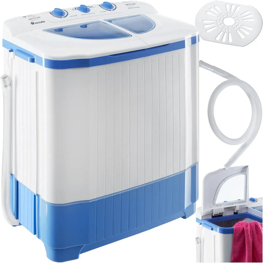 tectake pralka, 5 kg, przenośne, kemping, Pojemność 4, kemping Car, Małe rozmiary Compact, Mała łazienka, Podróże