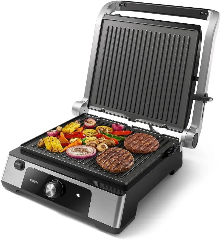 PHILIPS grill elektryczny, HD6301 / 90 Grill, stół, 2200 W, płyta IPS, wyjmowalny HD6301/90
