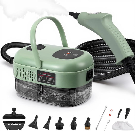 TLPEMN myjka parowa, Czyszczenie parowe, 2500 W, przenośne, profesjonalne, wykorzystanie podłogi, kuchnia, samochód, okna i sofa, 1100 ML dużej pojemności