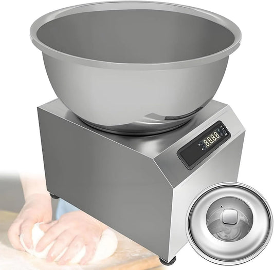 PioMue robot kuchenny, 5 kg / 11lbs Duża pojemność, Idealna do piekarni, Profesjonalny petrin 2200 W, z regulatorem dotykowym i minutnik 0- 30 Min, Catering 5 kg/11lbs