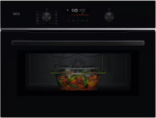 AEG piekarnik do zabudowy, TM5NK401B Kuchenka mikrofalowa, 44 l, 1900 W, grill, mikrofalówka, czarny