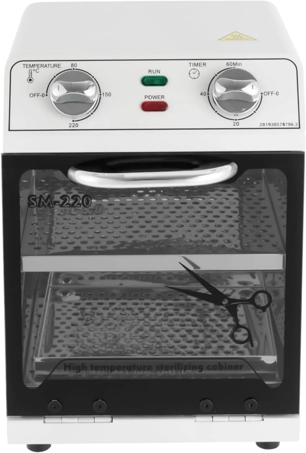 JJsdwin, sterylizator, szafa, aparatura do sterylizacji elektrycznej, szafka do czyszczenia UV i dezynfekcja, 8 l, zegar, dekoracja pokoju dziennego, biały
