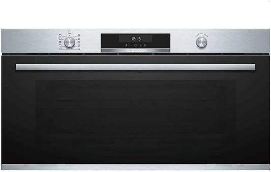 Bosch piekarnik do zabudowy, VBC5580S0 Piekarnik elektryczny, 48 x 90 cm, do wbudowania, stojący na zimno, ekran dotykowy, wyświetlacz LCD, szuflada teleskopowa niezależna od poziomu, bardzo szeroka