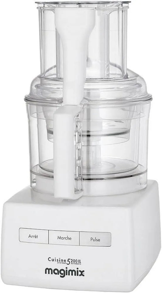 Magimix robot kuchenny, Kompaktowy 5200 XL Srebrny / Biały, ZZZ, biały, maszyna do gotowania