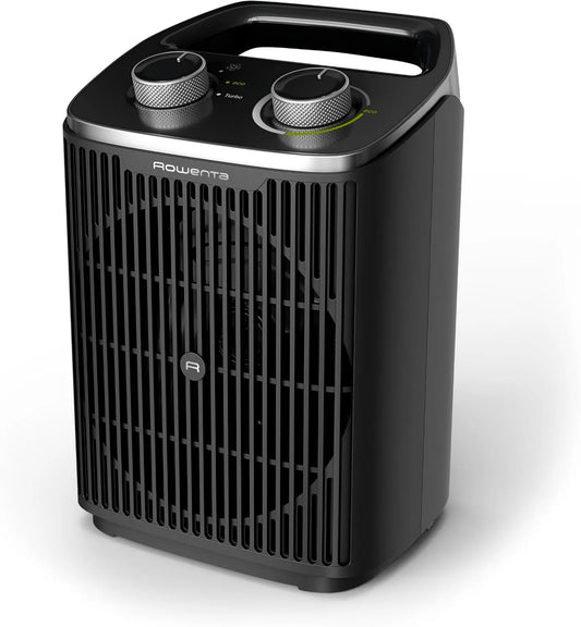 Rowenta, SO2350 Grzejnik elektryczny, 1000 W, 29 dB, cichy, 2 strefy temperaturowe, czarny, tryb Eco 1000 W