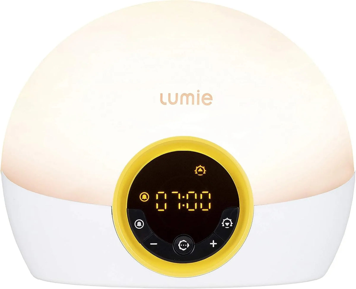 Lumie, dla lepszego snu, Bodyclock Rise 100 Wake- up Światło, Lekki budzik wyposażony w wschód i zachód słońca, lepiej obudzić i