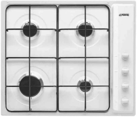 Smeg płyta grzewcza, S64SB Płyta gazowa, Biała