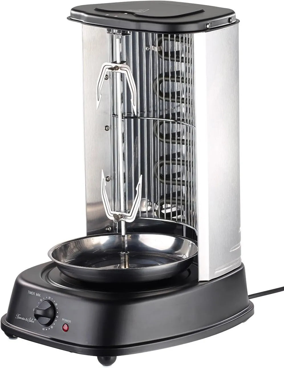Rosenstein & Söhne grill elektryczny, Grill, 2000 W, dla kebabu i drobiu