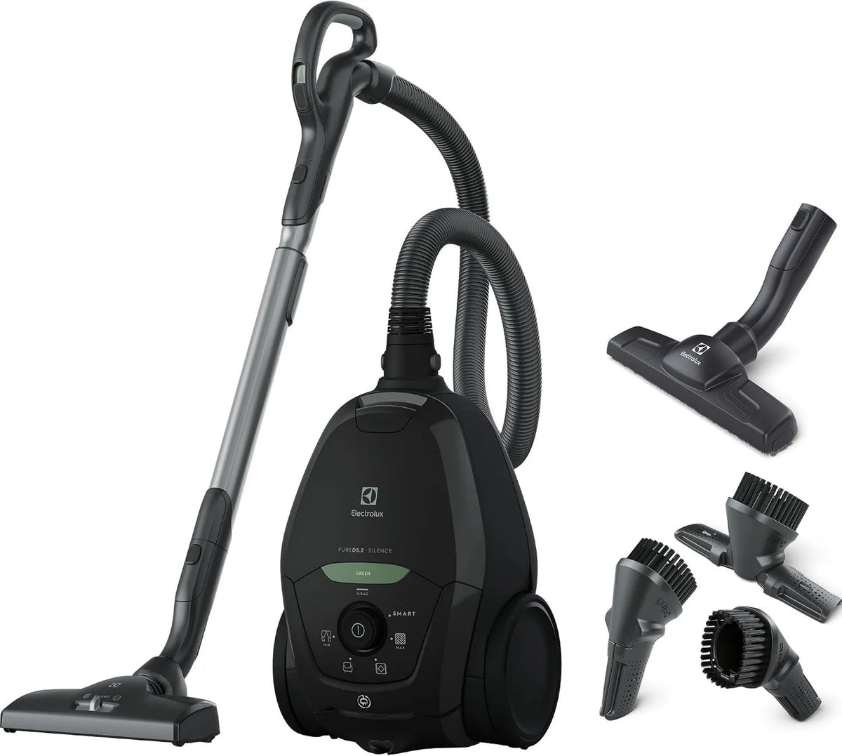 Electrolux odkurzacz tradycyjny, PD82 Odkurzacz, 57 dB, cichy, czarny, niewiarygodnie cichy, czysty D8