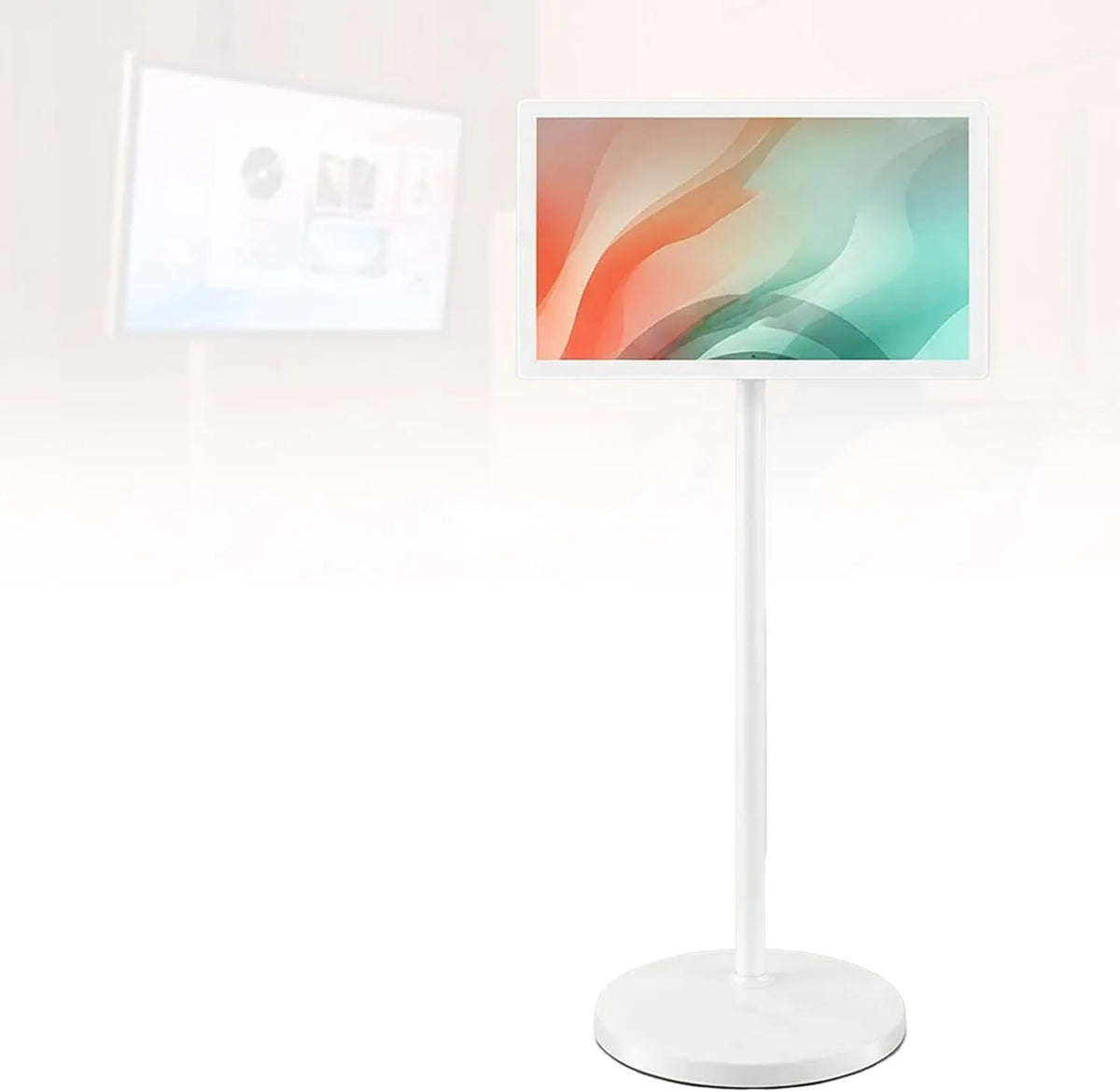 LwiftGal, Szafka TV 1080p 8 + 128 G, 21, 5 cali, przenośne, poruszające się koła, dotyk, Android OS, Zintegrowany BatteryFrom 7800 Mah, Android 13, Monitor