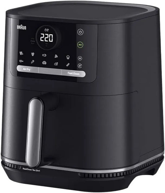 Braun frytkownica, 1700 W, MultiFry 5, frytkownica na gorące powietrze do niskotłuszczowego gotowania, łatwe przygotowanie z 8 programami gotowania