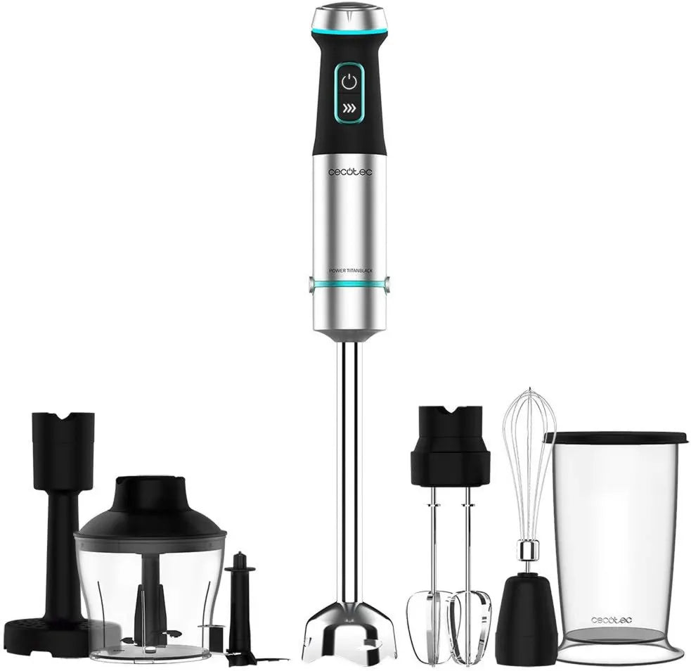 Cecotec blender ręczny, Crush.1200 Blender, 1200 W, 4 ostrza, stopa XL