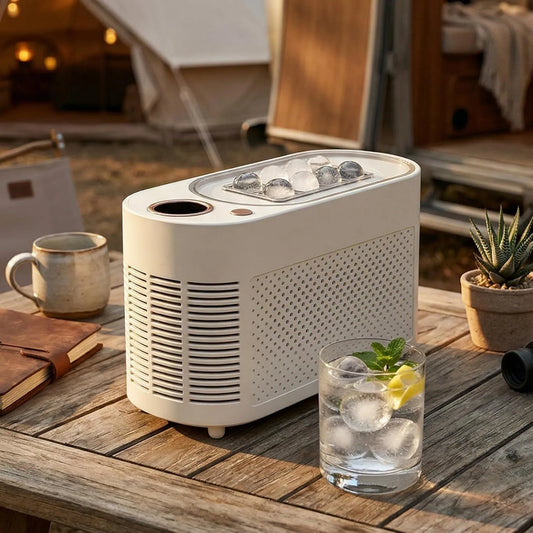 agreilduite kostkarka do lodu, 12 V, przenośny, biały, 12 V Icemaker z podwójnym zasilaniem Sector i papierosów-Allum