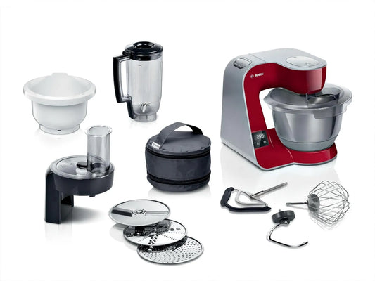 Bosch MUM5X734 robot kuchenny, 1000 W, Robot kuchenny Serie 4, zintegrowana waga, blender kielichowy, pełny zestaw akcesoriów