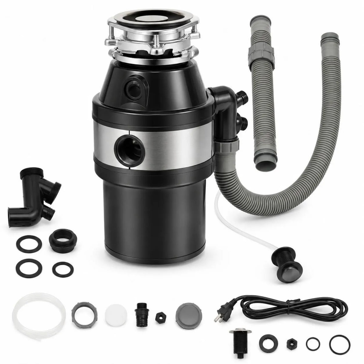 Chensyo, Zmywarka W, 1, 2 l, 560 W, do zlewozmywaka z komorą szlifierską 1, młyn do odpadów kuchennych 56, 0, 75 HP