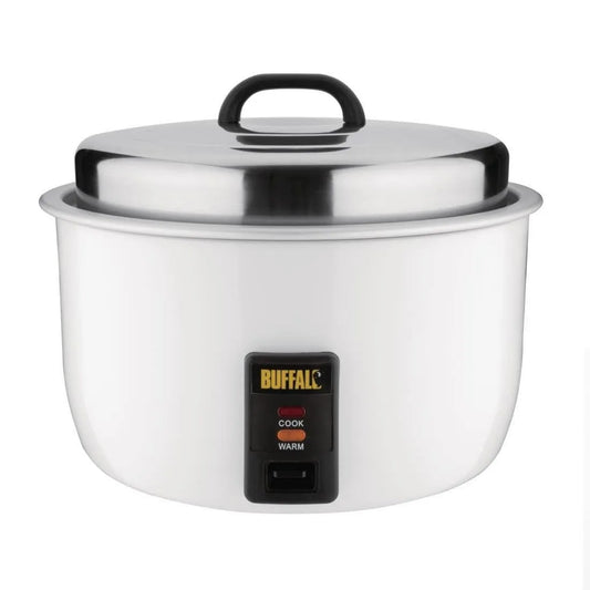 Buffalo ryżowar, CB944 Elektryczna kuchenka ryżowa, 10 l, 2, 95 kW, profesjonalna, nieprzylegająca do siebie powłoka, biała