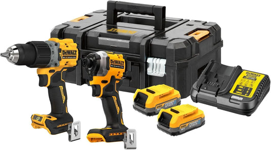 DeWalt DCK2050E2T DCD805 wiertarka, 1,7 Ah, zasilanie akumulatorowe, akumulatorowy zestaw komobpack 18 V, 1 x wiertarko-wkrętarka udarowa