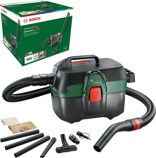 Bosch, 18 V- 8 Odkurzacz, 18 V, ssanie aparatura elektryczna, Odkurzacz wody i pył bez drutu AdvancedVac bez baterii 18 V-8