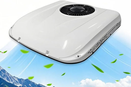 SXHEYUY, Model V, 24, Biały, Niski poziom hałasu Klimatyzator dla camper i przyczep kempingowych - Lodówka 12 V / 24 V dach dla samochodów ciężarowych V/24