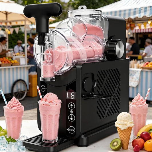 Générique kostkarka do lodu, Maszyny do granitu, lodu i sorbetu, 2 l, 205 W, dla Les Milkshake