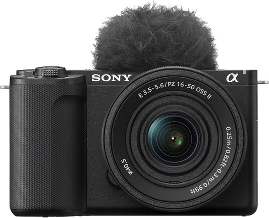 Sony ZV-E10M2KB C 26 ekspres do kawy, 50 mm, bezlusterkowy aparat APS- MP z obiektywem 16–50 mm, odchylany ekran