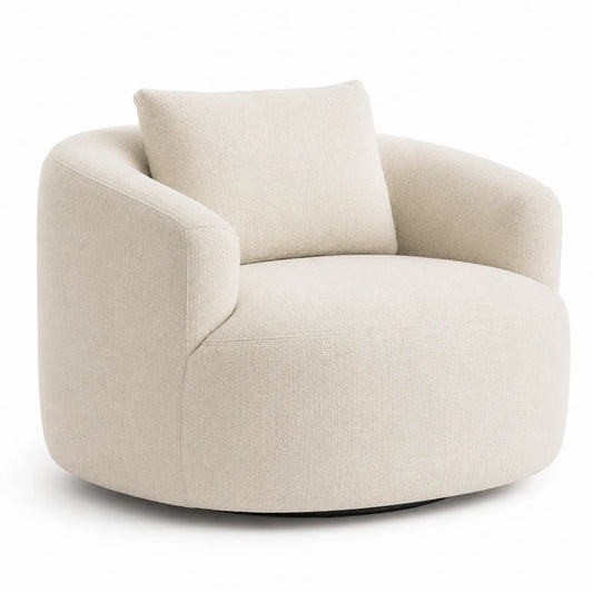 Fotel obrotowy z tkaniny poliestrowej 100 cm
