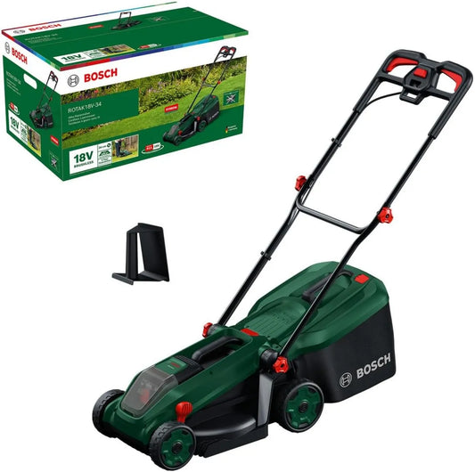 Bosch, ROTAK18 V- 34 Charger, Battless Grass Mewer ROTAK18 V-34