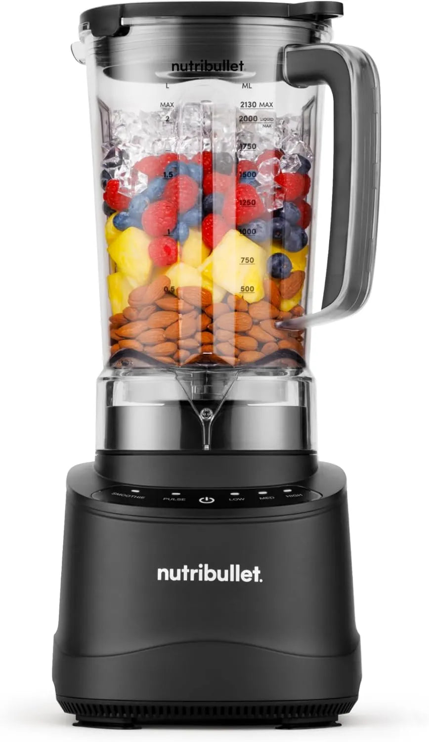 NutriBullet, Mieszacz XL 2 NBF430MB, 2 l, 1200 W, 3 prędkości + puls, czarny, 1 00 W